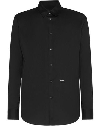 DSquared² Ceresio 9 Dan Relaxed Cotton Shirt - Black
