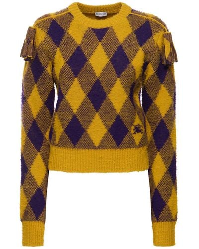 Burberry Suéter corto con borla - Multicolor