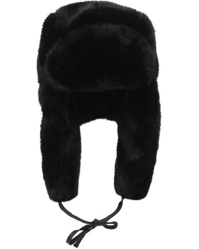 Kangol Faux Fur Trapper Hat - Black