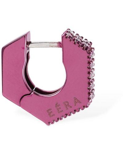 Eera 18kt & Diamond Mini Dado Mono Earring - Pink