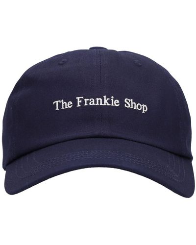 Frankie Shop Logo Embroidery Cotton Baseball Cap - Blue