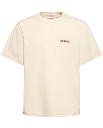 Charles Jeffrey T-shirt in cotone organico con logo - Neutro