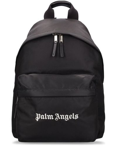 Palm Angels Logo-Print Shell Backpack - Shop - bhibu