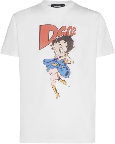 DSquared² Betty Boop コットンtシャツ - ホワイト