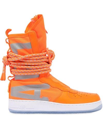 Nike Sf Air Force 1 Sneaker Boots - Orange