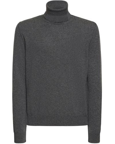 Maison Margiela Cashmere Turtleneck Sweater - Gray