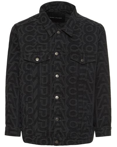 Marc Jacobs Monogram Denim Jacket - Black
