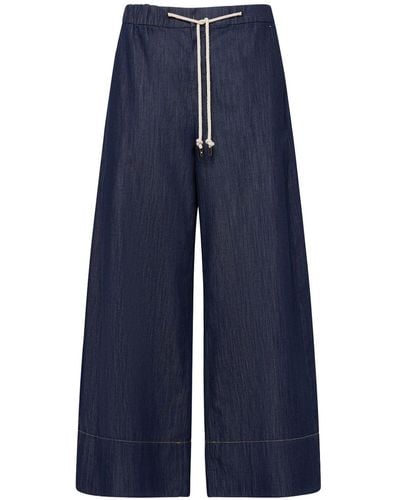 Max Mara Galilea Wide Denim Jeans - Blue