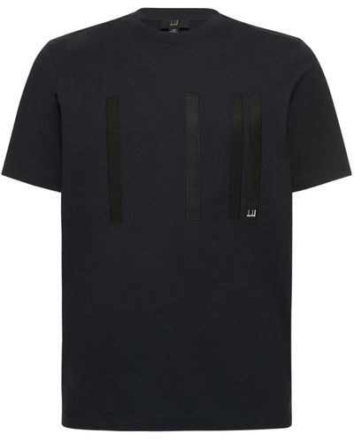 Dunhill T-shirt "lines" - Schwarz