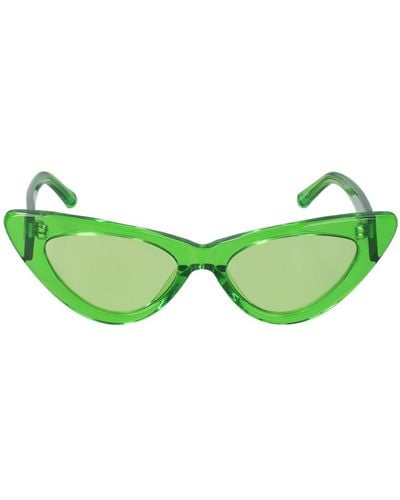 The Attico Dora Cat-eye Acetate Sunglasses - Green