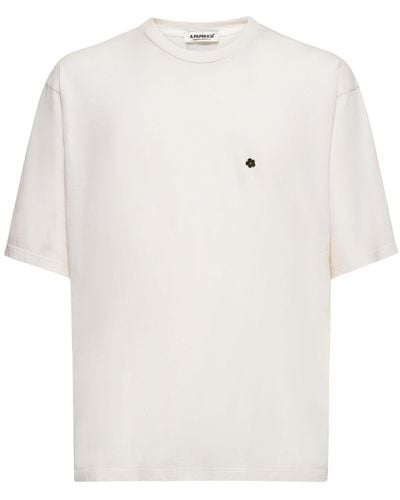 A PAPER KID T-shirt e - Blanc