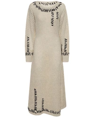 THE GARMENT Canada Long Wool Maxi Dress - Natural