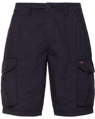 Napapijri Cargo-shorts Aus Baumwolle "noto 2.0" - Blau