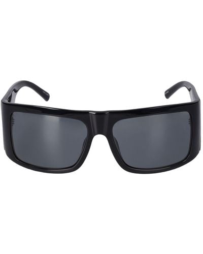 The Attico Andre Mask Squared Sunglasses - Black