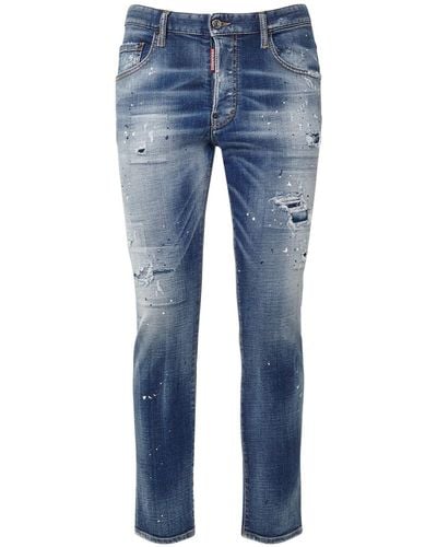 DSquared² Skater Stretch Denim Jeans - Blue