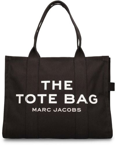 Marc Jacobs The Large Tote コットンバッグ - ブラック