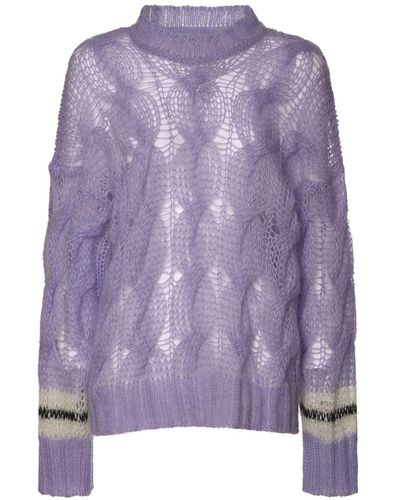 Palm Angels Sweater Aus Mohairmischung - Lila