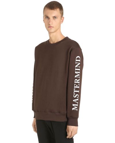 MASTERMIND WORLD Mastermind Sleeves Printed Sweatshirt - Brown