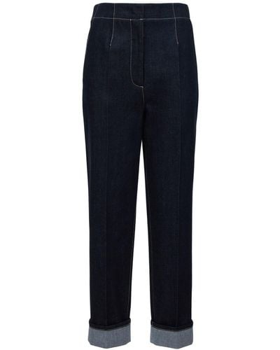 Giorgio Armani Jeans Regular Fit In Denim - Blu
