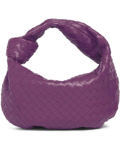 Bottega Veneta Teen Jodie Leather Shoulder Bag - Purple