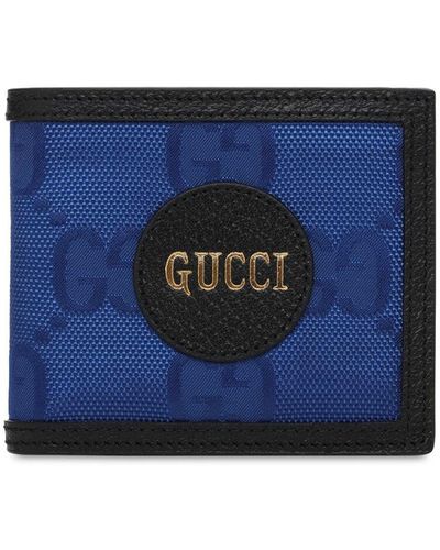 Gucci Portafoglio " Off The Grid" In Eco Nylon - Blu