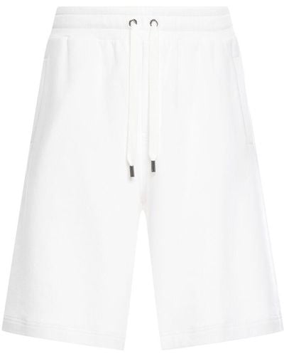 Dolce & Gabbana Cotton Jersey Bermuda Shorts - White