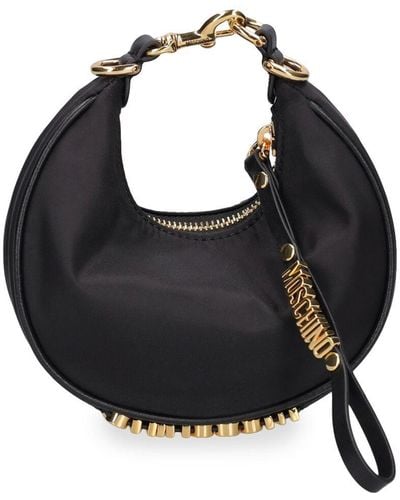 Moschino Multi-Pocket Nylon Shoulder Bag - Black