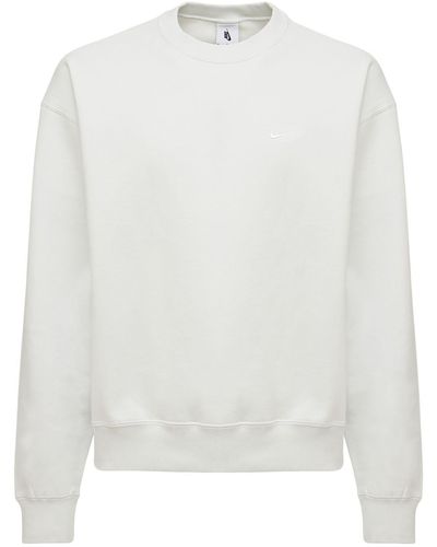 Nike Sweatshirt "solo Swoosh" - Weiß