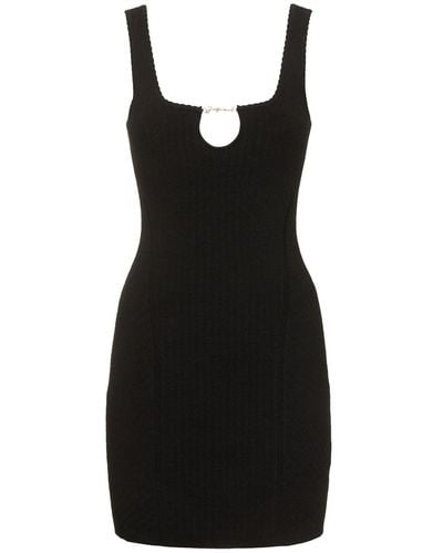 Jacquemus La Mini Robe Sierra Knit Mini Dress - Black