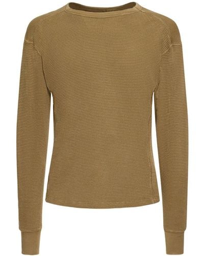 Entire studios Cork Thermal Long Sleeve T-Shirt - Green
