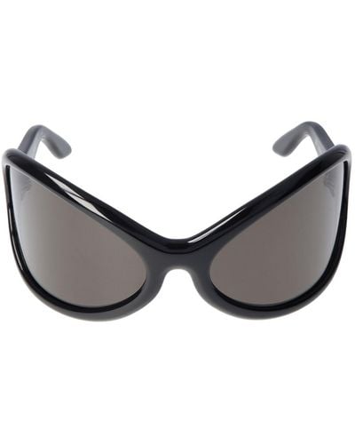 Acne Studios Gafas de sol de acetato ovalado - Gris