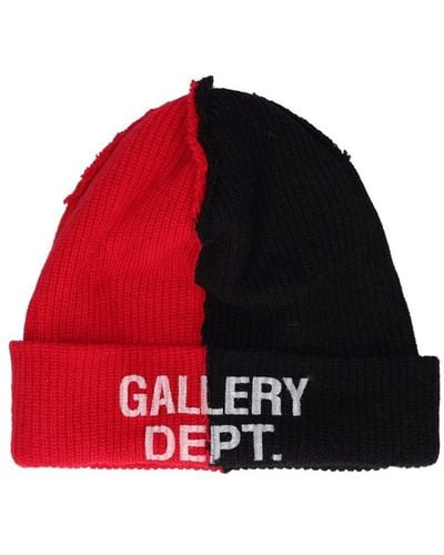 GALLERY DEPT. Wool & Cashmere Blend Double Beanie - Red