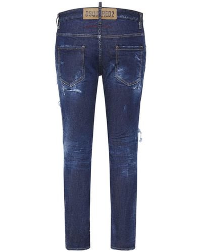 DSquared² Super Twinky Stretch Cotton Denim Jeans - Blue