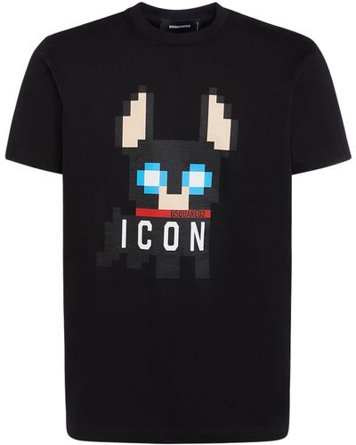 DSquared² Camiseta Icon con motivo pixelado - Negro