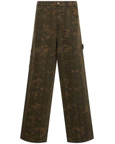 Marc Jacobs Camo Oversize Jeans - Green
