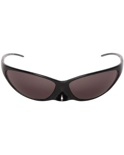 Balenciaga Sonnenbrille Aus Metall "bb0349s" - Braun