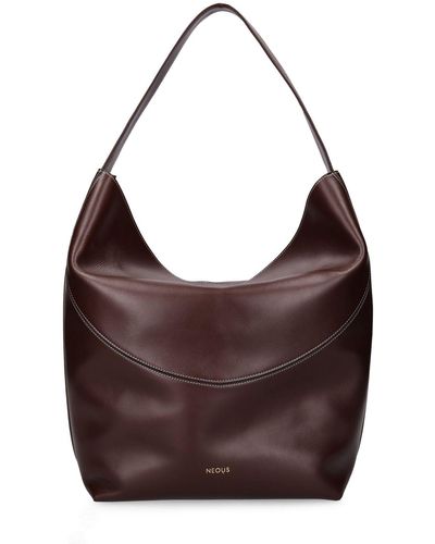 Neous Pavo Leather Tote Bag - Brown