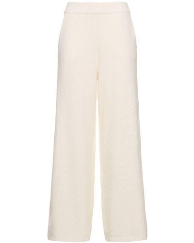WeWoreWhat Wide Leg Knitted Pants - White