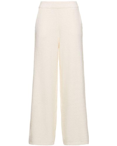 WeWoreWhat Wide Leg Knitted Trousers - White