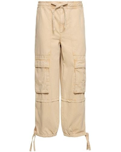 Isabel Marant Ivy Cotton Cargo Pants - Natural