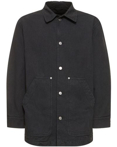 Isabel Marant Lawrence Cotton Workwear Jacket - Black