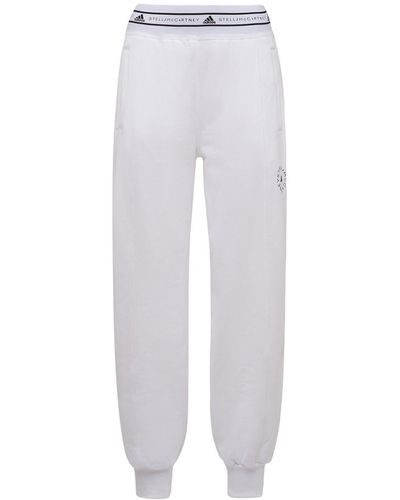 adidas By Stella McCartney Pantalon En Coton Asmc - Blanc
