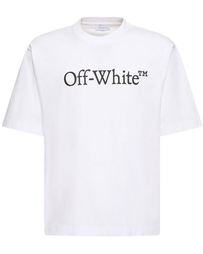 Off-White c/o Virgil Abloh Bookish T-Shirt mit Logo-Print - Weiß