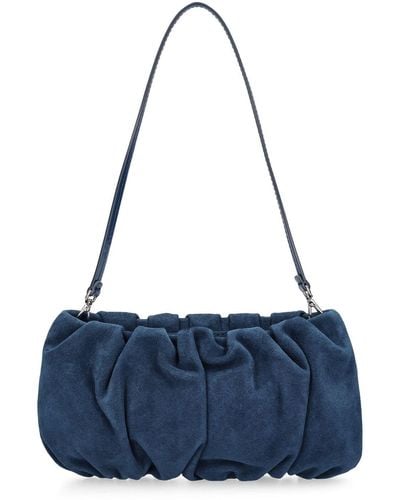 STAUD Bean Embellished Top Handle Bag - Blue