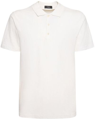 Theory Polo in cotone - Bianco