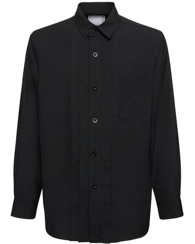 Sacai Tailored Suiting Shirt - Black