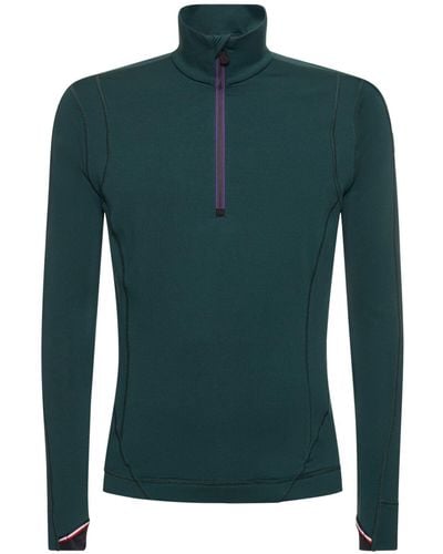 3 MONCLER GRENOBLE Sweatshirt Aus Nylon Und Baumwolle - Grün