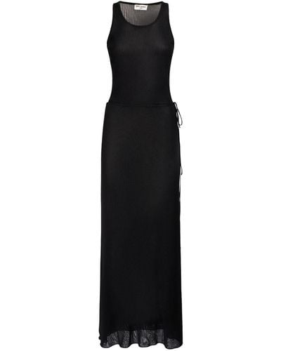 Saint Laurent Nylon Pareo Dress - Black