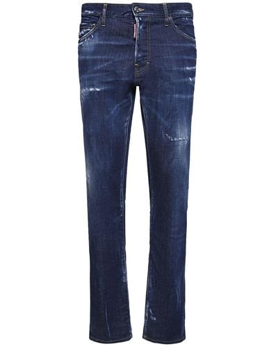 DSquared² Jeans cool guy in denim di cotone stretch - Blu