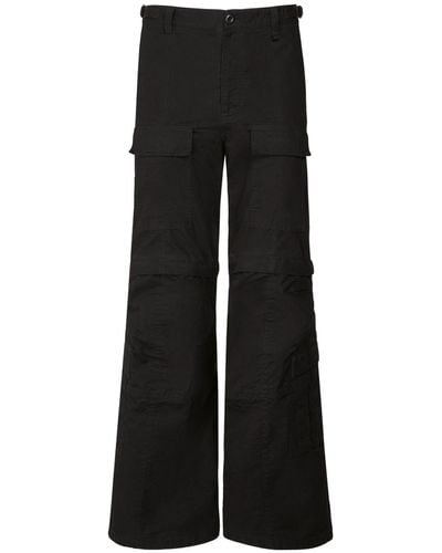 Balenciaga Jean en denim de coton ripstop - Noir